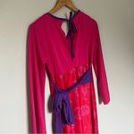 Women’s Pink and Purple Printed Long A Photo 6