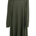 Olivia Rae Green Black Stripe Cardigan Long Sleeve Photo 1