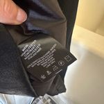 Free People Just Level by Glossy Black Straight Leg Pants Photo 3