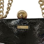 Kate Spade New York Journal Darcy Black Patent Leather Hand Bag Gold Chain Strap Photo 8
