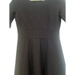 J.Crew Women’s Minimalist Fit & Flare Short Sleeve Cotton Dress 2 Black Photo 1