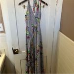 Dress Forum Black and White Stripped Backless Resort Wear Dress Photo 2