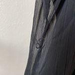 Tulle beautiful black crinkled pleat silky ruffle sleeve dress Photo 6