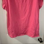 Goodnight Kiss Pink V Neck Short Sleeve Pajama Top 3X Photo 5