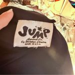 Vintage metallic jump midi body con dress with feathers and Shaw / belt scarf md Black Size M Photo 5