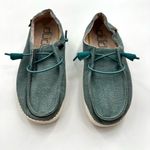 Hey Dude  Turquoise Blue Wendy Slip On Canvas Shoes Photo 1