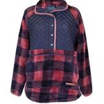 Simply Southern 1/2 Snap Front Quilted Sherpa Pullover Womens L Photo 0