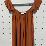 RD Style NWT  Terracotta Ruffle Sleeve Blouse Size S Photo 0