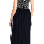 Adrianna Papell Anthropologie Bryce Navy Tulle Maxi Dress Gown Beaded Sz 0 NWT Photo 1