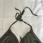 Michael Kors Womens Medium M Accented Green Bikini Top Swimwear Swimsuit Photo 3