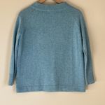 Ann Mashburn  100% Cashmere Sweater Heathered Blue Size Small Photo 2