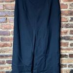 Parisian  Vintage Fine Worsted Wool Black Pleated Midi Skirt Women's Size 14 Photo 0