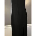 Likely  Zona Gown Dress Womens 6 Black Strappy Maxi Formal Evening Slit NWT Photo 3
