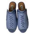 Not Rated NEW Womens Francie Blue Woven Wedge Sandals Shoes Open Toe Clogs 7.5 M Photo 3