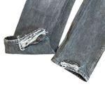 Vervet  Kassie Boyfriend Crossover Jeans Gray Ripped Distressed Size 26 Photo 2