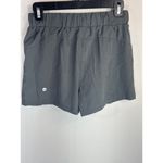 Halara Mid Rise Elastic Waistband Drawstring Ruched Side Pocket Casual Shorts 3" Photo 4