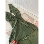MISA Los Angeles NWT Olive Green Domino Spaghetti Strap Maxi Dress Size XS Photo 4