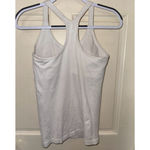 Lululemon Women's  White Ribbed Racerback Tank Top Size 6 Photo 1