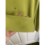 Joseph A Vtg Y2K Lime Green Mother of Pearl Button Front Cardigan Size Small Preppy Photo 4