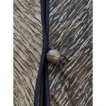 K D Spring Art to Wear Jacket Womens Large Embellished Mixed Media Pockets Vtg Black Photo 5