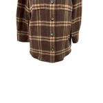 Everlane  The Italian Rewool Oversized Shirt Jacket Plaid Brown Size XL Photo 5