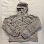 Lululemon  Hit Reset Half Zip Jacket Coat Chrome Cropped Packable Size 4 Like New Photo 7