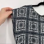 Banana Republic Paisley Printed‎ Career Blouse Top Shirt medium bandana print Black Photo 4