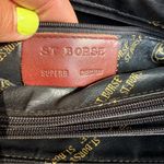 Vintage st. Borse Purse Pocketbook Black Brown Leather? Western Photo 8