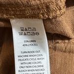 Cynthia Rowley  Brown Linen Blend Cargo Joggers Size Large Photo 4