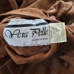 Vera Pelle Vintage Sasha Reversible Lightweight Soft Leather Hooded Jacket S Photo 8