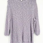 J.Jill Pure Jill Lavender Lilac Purple Asymmetric Knit 3/4 Sleeve Sweater Sz XL Photo 0
