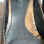 Clarks Artisan Women's Leather Upper Slip On Block Heel Pump Brown Size 9 Photo 5