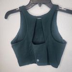 Athleta  Conscious Crop Tank Top Sports Bra Green Size M Photo 1