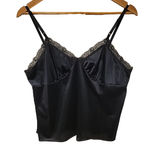 Vintage Deena Cami Top Y2K Dark Coquette Whisigoth Fairy Grunge Lingerie Size 40 Black Photo 0