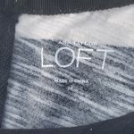 Lacey Stripe Short Sleeve Top | Loft 1/4 Back Zip Striped Shirt Photo 7