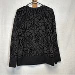 Fabletics  Lola Back at it‎ Black Rose Print Flock Long Sleeve Top Size M Photo 6