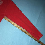 ❄️ Vintage fleece Christmas sweater/ jacket embroidered snowflakes size L Red Size L Photo 4