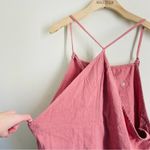 BDG Linen Blend Pink Romper Overalls size L Photo 3