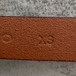 Club Monaco  leather Brown Belt with gold buckle, size XS elegant classic boho Photo 2