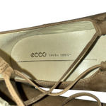Ecco  Shape Pointy Ballerina Ankle Tie Flats‎ Camel US 9.5 EU 41 Photo 5