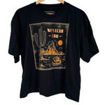 Naughty Monkey  Black Western Theme T-Shirt size Large Short Sleeves Metallic Photo 0