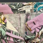 J.Crew NWOT Women’s Pants Slacks Floral Leaves Pink Green Size 10 Photo 3