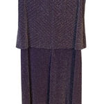 Alex Evenings  Glitter Embellished Long Gown Plus Petite Size 16WP Photo 0