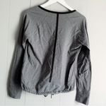 Athleta  Sentry Tie Pull Over Long Sleeve Top Gray S Photo 2