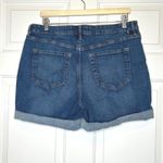 Tommy Hilfiger Womens Denim Jean Shorts Size 14 Blue Cuffed Pockets Casual Photo 2
