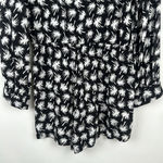 Blue Life  Womens Romper Shorts Black & White Retro Palm Tree Print Size Small Photo 8