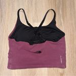 The North Face Burgundy & Black Flashdry Sports Bra with Padding- Size Small Photo 2