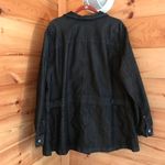American Vintage ESSENTIAL DARK WASH BLACK/GREY LONG DENIM JACKET Photo 3