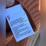 On 34th Women Mock Neck Cable Sweater In Cinnamon Color Size L Photo 8