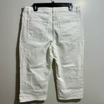Lee  Women's White Capris (770) Photo 2